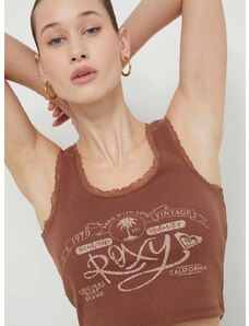 Top Roxy za žene, boja: smeđa