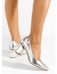 Zapatos Elegantne cipele na petu Nelia srebrno