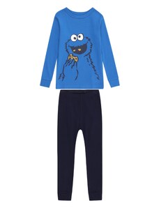 GAP Pidžama set 'COOKIE' plava / mornarsko plava / svijetlosmeđa / bijela