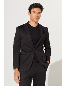 AC&Co / Altınyıldız Classics Men's Black Slim Fit Slim Fit Monocollar Suit.