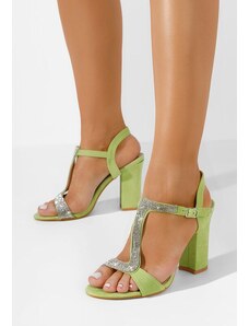 Zapatos Ženske sandale elegantne Priscilla zeleno