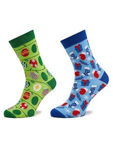 Set od 2 para unisex visokih čarapa Rainbow Socks