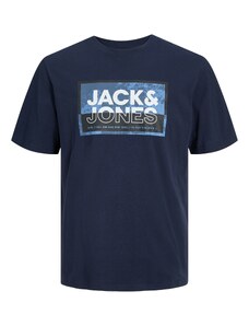JACK & JONES Majica 'LOGAN' svijetloplava / tamno plava / crna / bijela