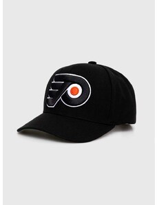 Kapa sa šiltom Mitchell&Ness NHL PHILADELPHIA FLYERS boja: crna, s aplikacijom
