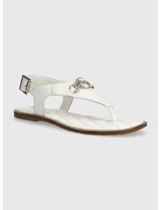Kožne sandale Barbour Vivienne za žene, boja: bijela, LFO0682WH12