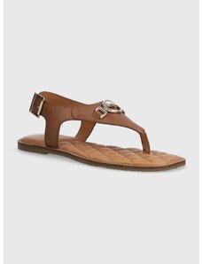 Kožne sandale Barbour Vivienne za žene, boja: smeđa, LFO0682TA52