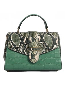 Luksuzna Talijanska torba od prave kože VERA ITALY "Habita", boja životinjski print, 17x25cm