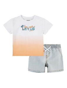 Pamučni komplet za bebe Levi's boja: narančasta