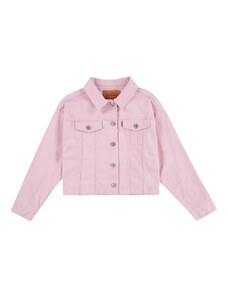 Dječja traper jakna Levi's LVG COLOR BABY BAGGY TRUCKER boja: ružičasta