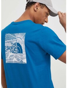 Pamučna majica The North Face za muškarce, s tiskom, NF0A87NVRBI1