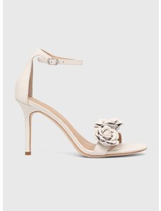 Kožne sandale Lauren Ralph Lauren Allie boja: bijela, 802935571005
