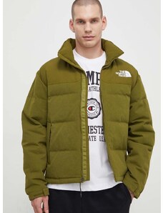 Pernata jakna The North Face za muškarce, boja: zelena, zimu