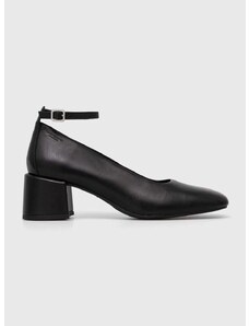 Kožne salonke Vagabond Shoemakers ADISON boja: crna, s debelom potpeticom
