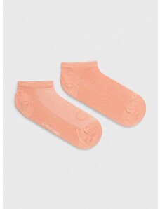 Čarape Calvin Klein 2-pack za žene, boja: ružičasta