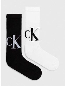 Čarape Calvin Klein Jeans 2-pack za muškarce, boja: crna