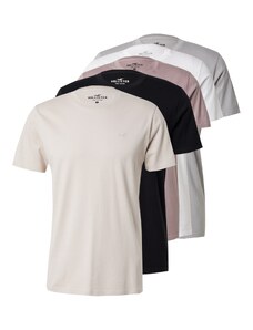 HOLLISTER Majica boja pijeska / siva / sivkasto ljubičasta (mauve) / crna / bijela