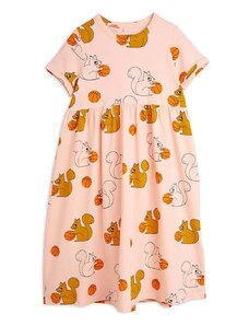 Dječja haljina Mini Rodini Squirrels boja: ružičasta, mini, širi se prema dolje