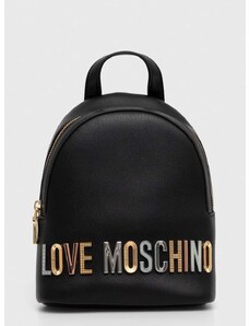 Ruksak Love Moschino za žene, boja: crna, mali, s aplikacijom
