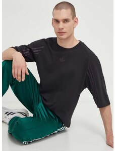 Pamučna majica adidas Originals Fashion Raglan Cutline za muškarce, boja: crna, s uzorkom, IT7445
