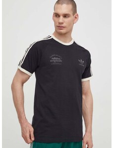 Pamučna majica adidas Originals Sport Graphic Cali Tee za muškarce, boja: crna, s aplikacijom