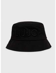 Pamučni šešir Liu Jo boja: crna, pamučni