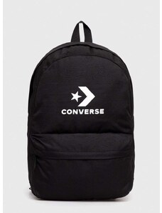 Ruksak Converse boja: crna, veliki, s tiskom