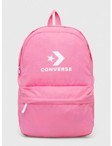 Ruksak Converse boja: ružičasta, veliki, s tiskom