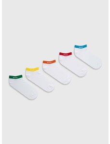 Čarape BOSS 5-pack za muškarce, boja: bijela