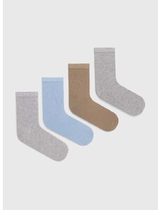 Dječje čarape United Colors of Benetton 4-pack boja: siva