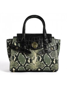 Luksuzna Talijanska torba od prave kože VERA ITALY "Darley", boja životinjski print, 21x27cm