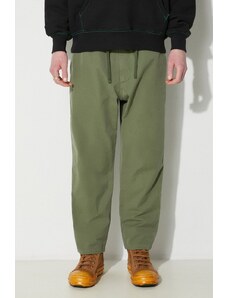 Pamučne hlače Universal Works Hi Water Trouser boja: zelena, ravni kroj, 30520.BIRCH