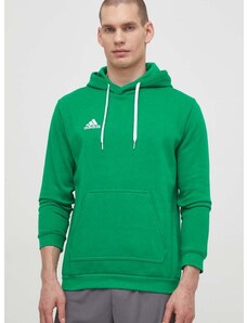 Dukserica adidas Performance za muškarce, boja: zelena, s kapuljačom, glatka