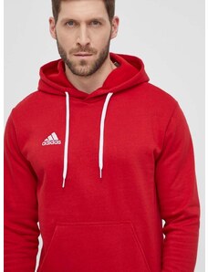 Dukserica adidas Performance H57514 za muškarce, boja: crvena, s kapuljačom, glatka
