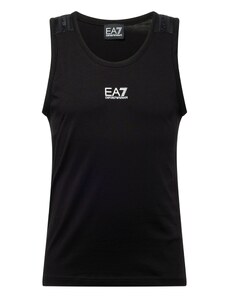 EA7 Emporio Armani Majica crna / bijela