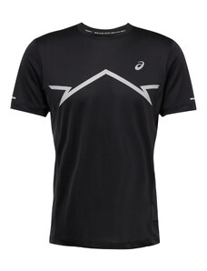 ASICS Tehnička sportska majica 'LITE' svijetlosiva / crna