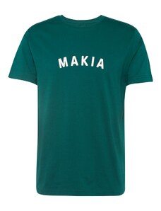 MAKIA Majica 'Pujo' smaragdno zelena / bijela