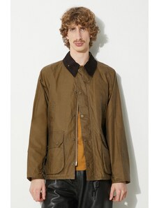 Jakna Barbour Wax Deck Jacket za muškarce, boja: zelena, za prijelazno razdoblje, MWX2280