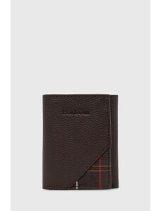 Kožni novčanik Barbour Tarbert Bi Fold Wallet za muškarce, boja: smeđa, MLG0064