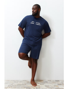 Muška pidžama komplet Trendyol TMNSS23PT00013/Navy blue