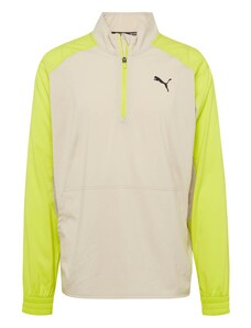 PUMA Sportska sweater majica bež / limeta / crna