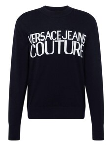 Versace Jeans Couture Pulover crna / bijela