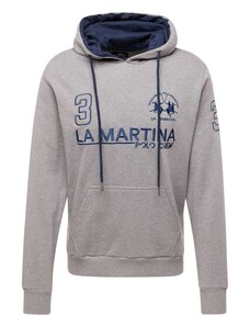 La Martina Sweater majica morsko plava / siva melange