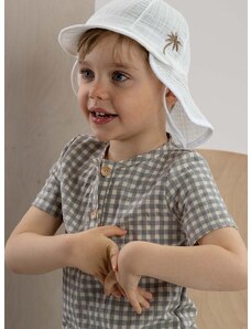 Pamučna kapa za djecu Jamiks WERNER boja: bijela, bez uzorka