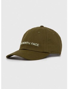 Kapa sa šiltom The North Face boja: zelena, s aplikacijom