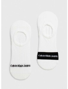 Čarape Calvin Klein Jeans 2-pack za muškarce, boja: bijela