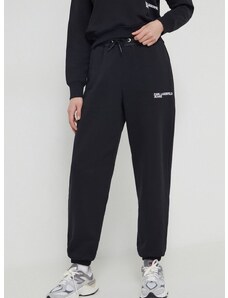 Donji dio trenirke Karl Lagerfeld Jeans boja: crna, s aplikacijom