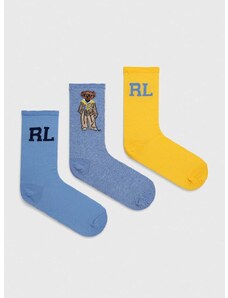 Čarape Polo Ralph Lauren 3-pack za žene