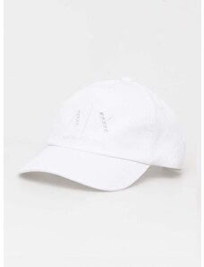 Pamučna kapa sa šiltom Armani Exchange boja: bijela, bez uzorka, 944206 4R108