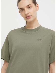 Pamučna majica New Balance za žene, boja: zelena