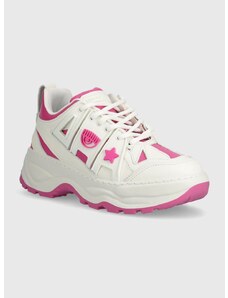 Kožne tenisice Chiara Ferragni Eyefly Sneakers boja: ružičasta, CF3305_285
